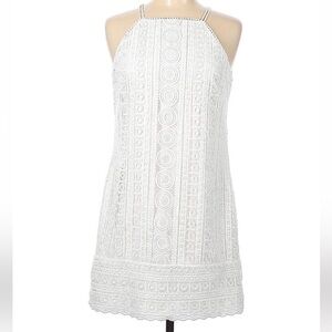 White House Black Market White Shift Dress Size 6P
